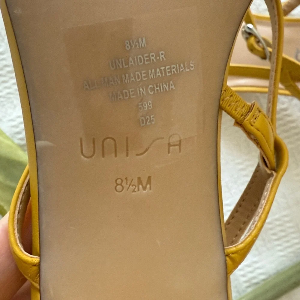 Unisa Mustard Yellow Strappy Sandals
New - Picture 8 of 8
